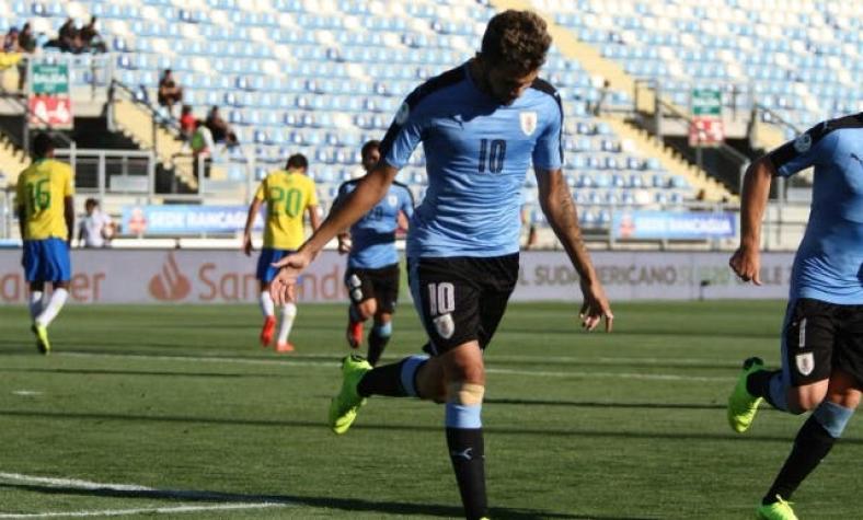 [VIDEO] Uruguay lo gana en la agonía y hunde a Brasil en el Sudamericano Sub 20