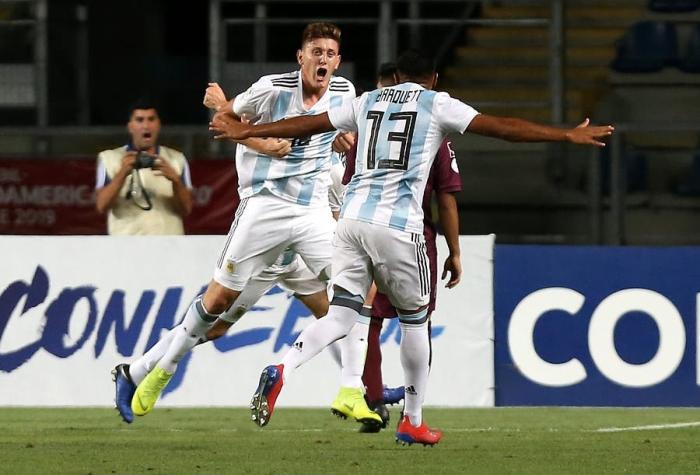Argentina vence a Venezuela en la tercera fecha del hexagonal final del Sudamericano Sub 20