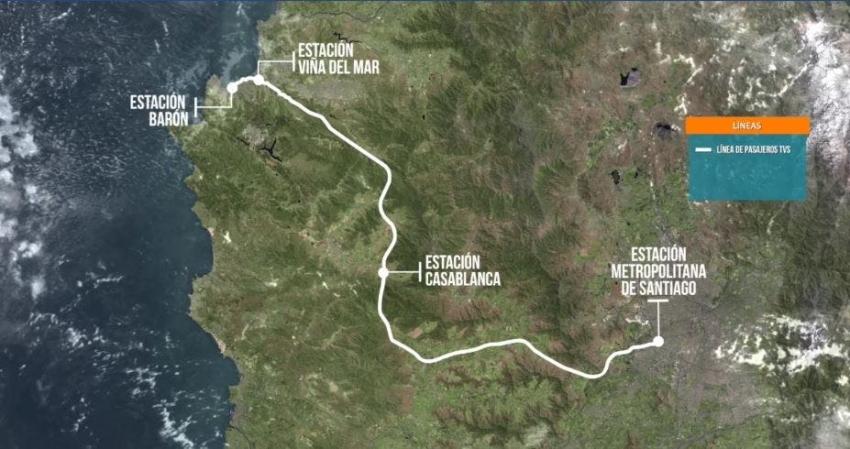 Viajar desde Santiago a Valparaíso demoraría 45 minutos: Los detalles del proyecto "tren bala"