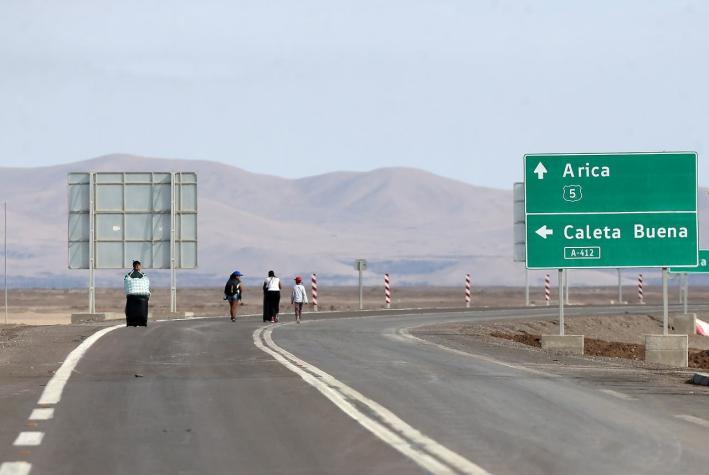 [Minuto a Minuto] Ruta 5 Norte se mantendrá abierta hasta las 22:00 horas en trayecto Arica-Iquique