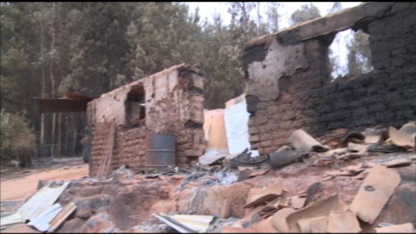 [VIDEO] 42 casas destruidas por incendios en Nacimiento