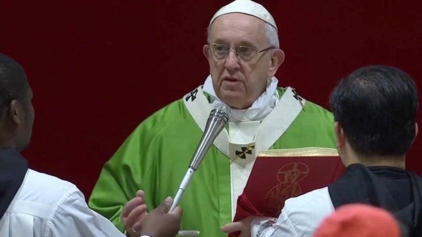 Papa Francisco compara el abuso sexual de sacerdotes con el sacrificio de niños en la antigüedad