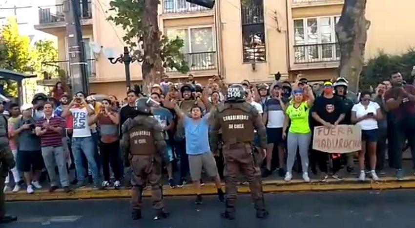 [VIDEO] Daniel Jadue condena cánticos contra comunistas frente a la embajada de Venezuela