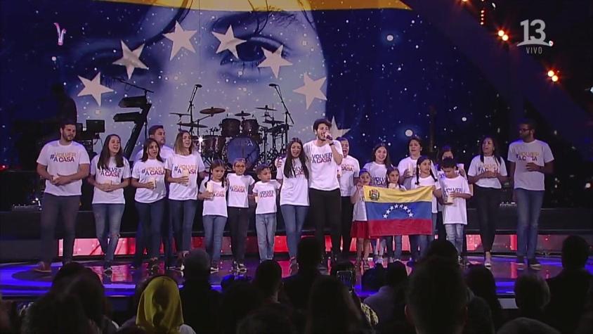 #VolverACasa: Sebastián Yatra envía fuerte mensaje por crisis en Venezuela en su show en Viña 2019