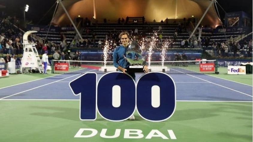 Roger Federer gana a Tsitsipas en la final de Dubái y se anota el título número 100 de su carrera