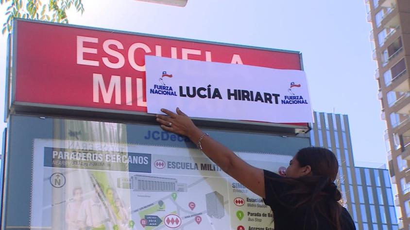 [VIDEO] Estación "Lucía Hiriart": la polémica contramanifestación en el Metro