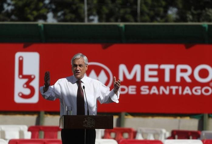 [VIDEO] Piñera vuelve a aludir a la Línea 10: "Es una misión que tiene Metro"