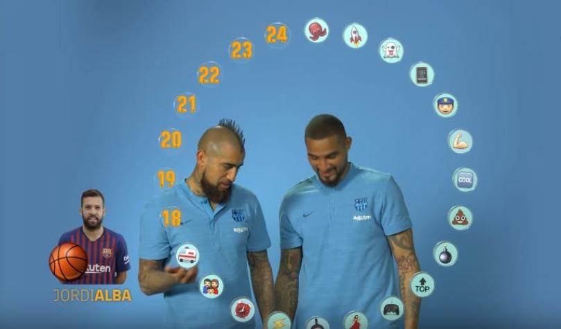 [VIDEO] Si tuviera que ponerle emojis... ¿Cómo ve Arturo Vidal a sus compañeros de FC Barcelona?
