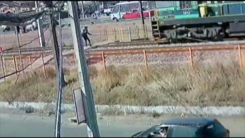 [VIDEO] Escolar fue atropellado por un tren en San Pedro de la Paz