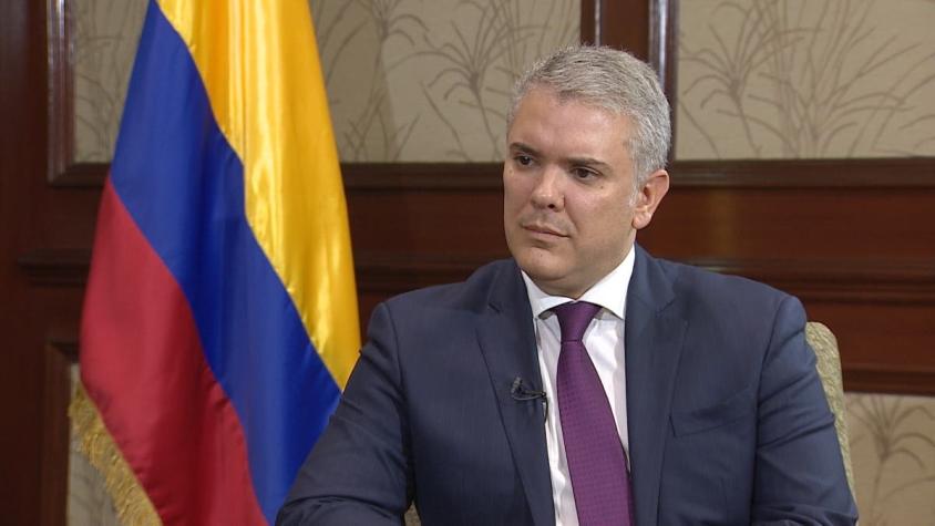 [VIDEO]  Iván Duque en entrevista con T13: "Hemos recibido 1.200 soldados venezolanos"
