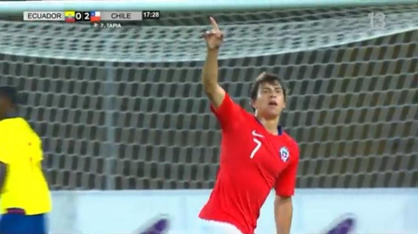 [VIDEO] Golazo de Gonzalo Tapia para el 2-0 de La Roja sobre Ecuador en el Sudamericano Sub 17