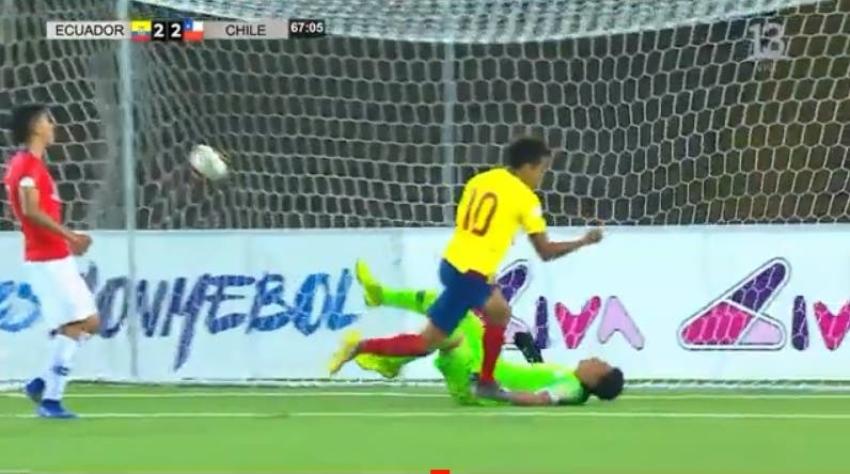 [VIDEO] Johan Mina repite para el empate de Ecuador ante La Roja en el Sudamericano Sub 17