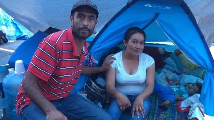 Los desplazados de Guerrero que acampan en el Zócalo por la violencia en México