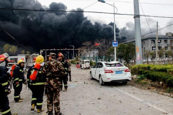 [VIDEO] Siete muertos en una explosión en una fábrica china