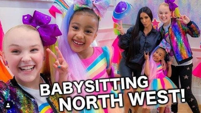 [VIDEO] El debut de la hija de Kim Kardashian en Youtube colaborando con Jojo Siwa