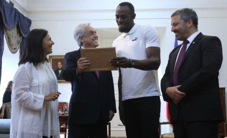 [VIDEO] Usain Bolt y "meme" que le mostró el presidente Piñera: "Fue un momento muy divertido"