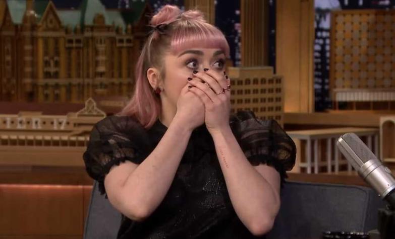 [VIDEO] ¿Alerta de spoiler?: El "accidente" que tuvo Maisie Williams de "Game of Thrones"