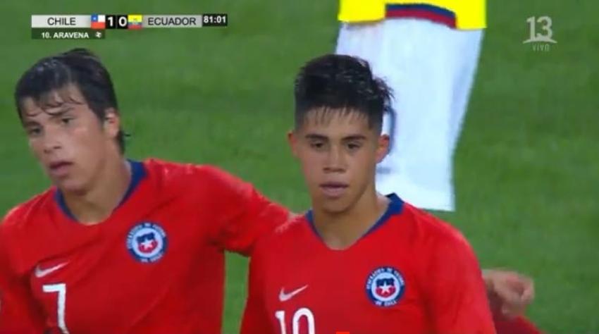 [VIDEO] Alexander Aravena anota el 1-0 sobre Ecuador en la fase final del Sudamericano Sub 17
