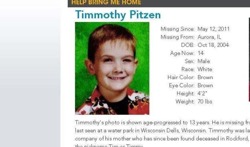 Resultados de ADN descartan hallazgo de Timmothy Pitzen, niño desaparecido desde 2011 en EE.UU