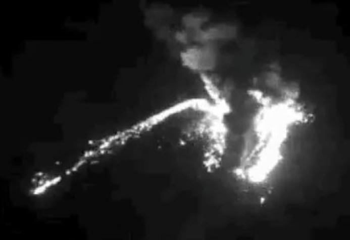 [FOTOS] Sernageomin registra "evento explosivo" en cráter del complejo volcánico Nevados de Chillán