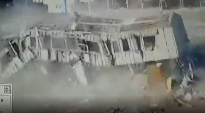 [VIDEO] El impresionante derrumbe de edificio abandonado en San Pedro de la Paz