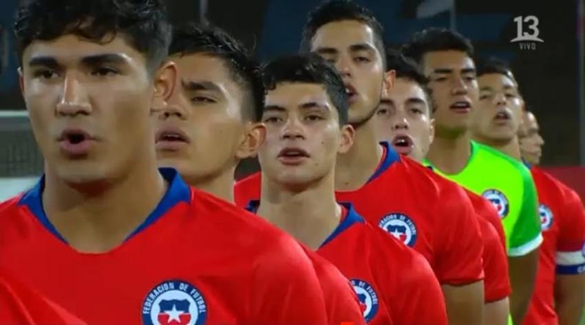 [VIDEO] El himno de Chile en el duelo de La Roja ante Uruguay en el Sudamericano Sub 17