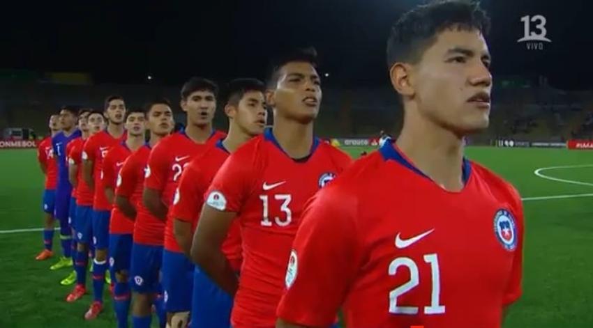 [VIDEO] El himno de Chile en el duelo de La Roja ante Paraguay en el Sudamericano Sub 17