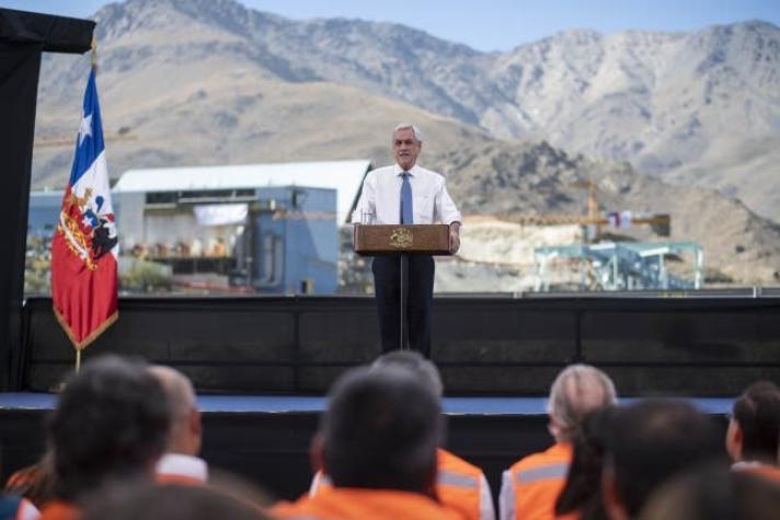 [VIDEO] Presidente Piñera da inicio a obras de Minera Los Pelambres