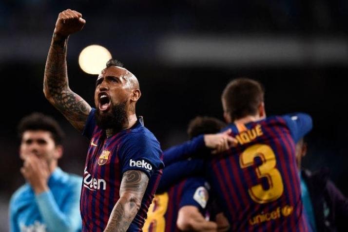 "Camp Nou rendido a Vidal": Revive la ovación que recibió el chileno
