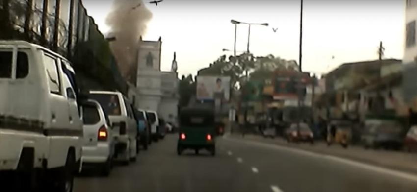 [VIDEO] Así fue una de las ocho explosiones que dejó más de 200 muertos en Sri Lanka