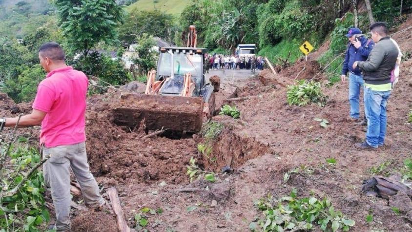 Al menos 17 muertos por un deslave en Rosas en el sur de Colombia