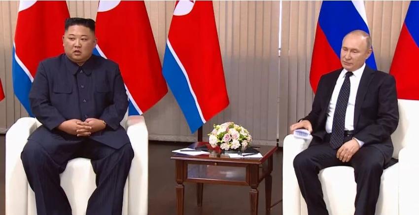 Comienza cumbre entre Vladimir Putin y Kim Jong Un en Rusia