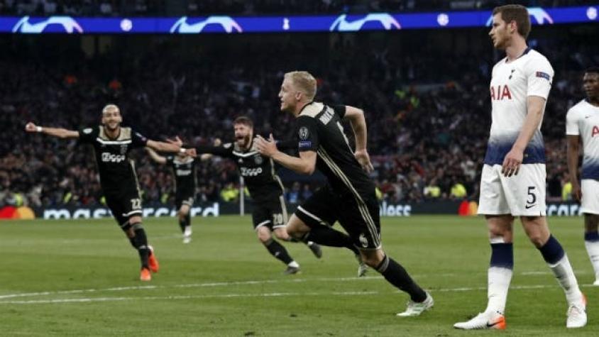 [VIDEO] Ajax vence a Tottenham en Londres y se acerca a la final de la Champions League