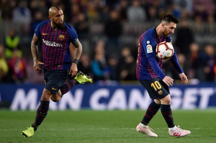 La recriminación de Messi a Arturo Vidal en la semifinal de la Champions League