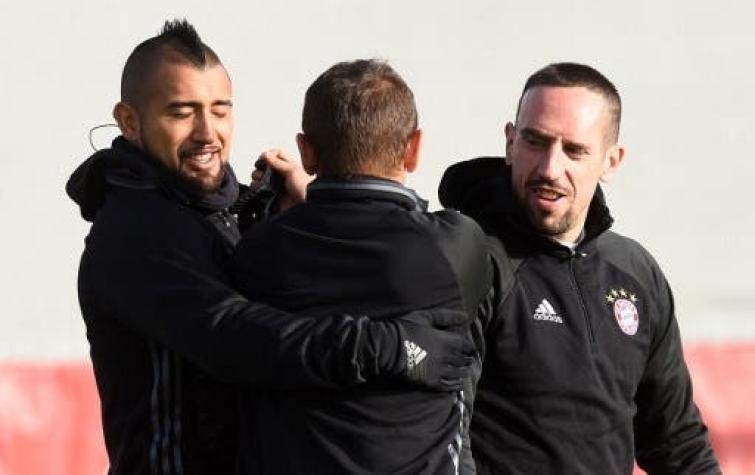 Ribéry se rinde ante su "hermanito" Arturo Vidal: "Nos enseñaste lo que significa ser un guerrero"