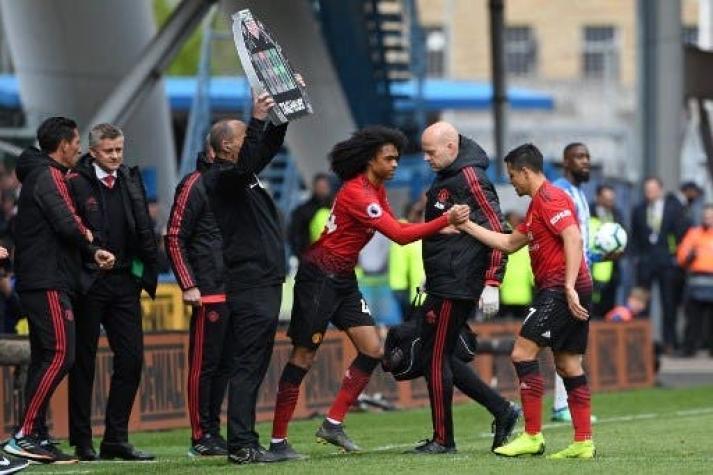 Alexis Sánchez abandona por lesión partido del United y genera preocupación en la Roja