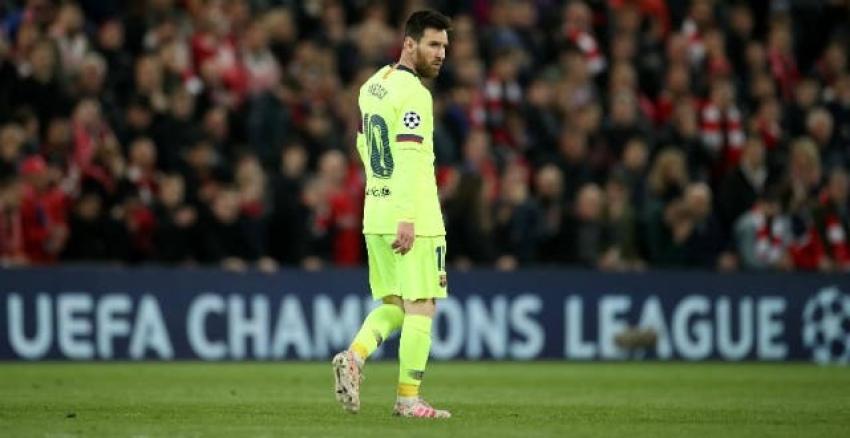 [VIDEO] "¡Fundidos!": Hinchas de Barcelona increpan a Lionel Messi tras eliminación de la Champions
