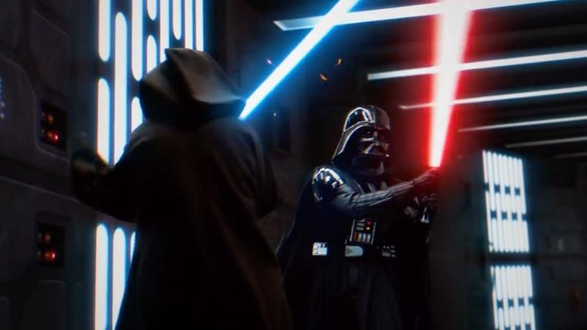 [VIDEO] La espectacular reinvención de la batalla entre Obi Wan vs. Darth Vader que saca aplausos