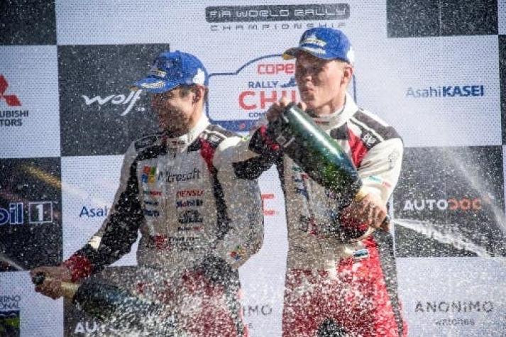 Ott Tänak se consagra como ganador del Rally Mundial disputado en Chile