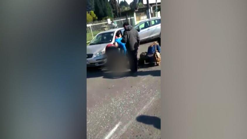[VIDEO] El momento exacto del atropello a dos carabineros en Temuco durante un control
