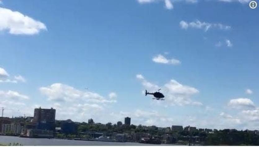 [VIDEO] Helicóptero perdió el control y cayó al río Hudson en Nueva York