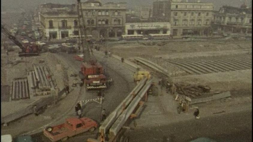 [VIDEO] A 50 años de su construcción: Imágenes históricas de las obras del metro de Santiago