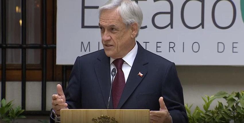 Piñera firma compromiso de Estado Verde: "Queremos que Chile sea carbono neutral"