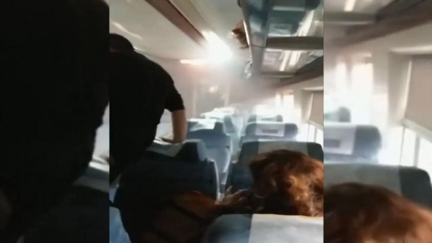 [VIDEO] Pasajeros de Tren Central viven minutos de terror por incidente rumbo a Chillán