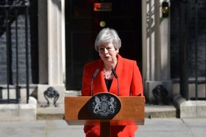 Primera ministra británica Theresa May anuncia su dimisión