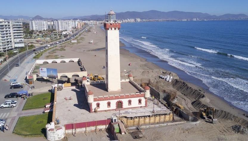 [VIDEO] Así avanza la restauración del Faro de La Serena