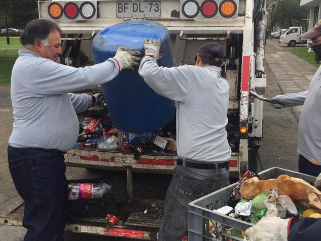 Más de 2 mil kilos de basura dejó "Jolgorio Centenario" en la Universidad de Concepción