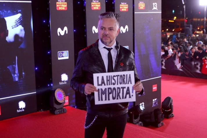 "La historia importa": El mensaje de Jorge Baradit en la alfombra roja de "Mi amigo Alexis"