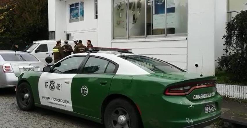 Carabineros detuvo a tres personas tras robo frustrado a banco en Concepción