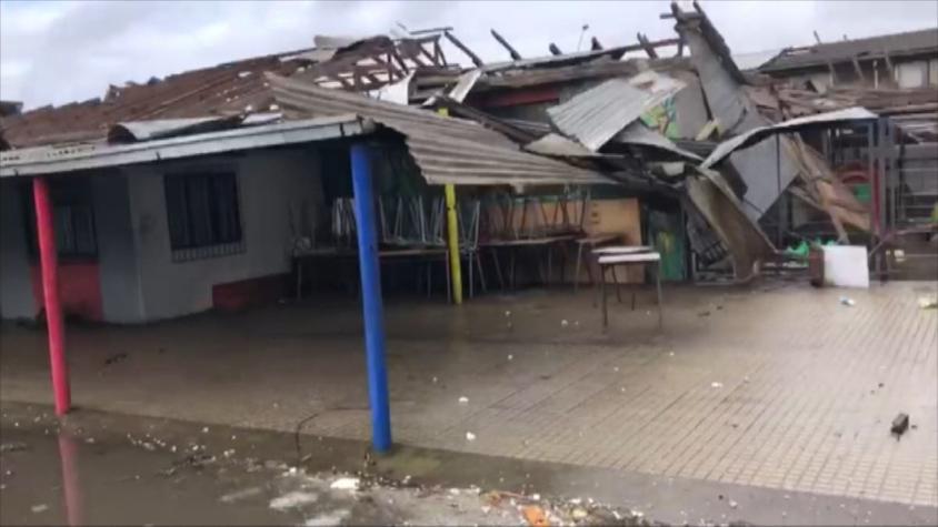 [VIDEO] Desesperación en habitantes de Talcahuano tras tromba marina